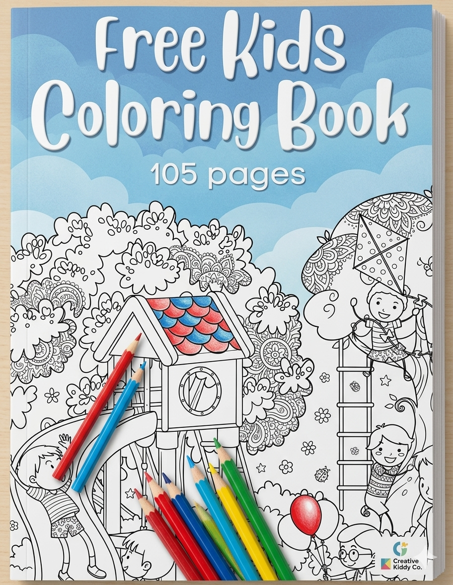 Download a free kids coloring book PDF with 105+ popular coloring pages